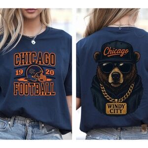 Chicago Football Tshirt 2 Sided